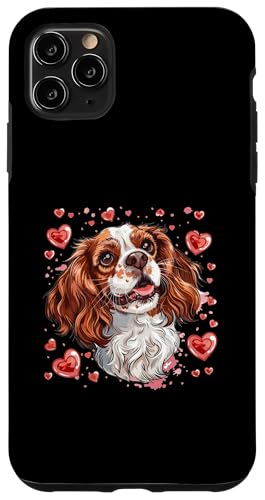 Hülle für iPhone 11 Pro Max Cavalier King Charles Spaniel Herzen Hunderasse Grafik von Funny Cavalier King Charles Spaniel Dog Graphics