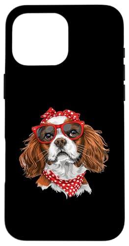 Hülle für iPhone 16 Pro Max Cavalier King Charles Spaniel Mom Bandana Hunderasse Grafik von Funny Cavalier King Charles Spaniel Dog Graphics