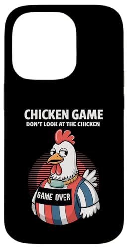 Chicken Game Don't Look at the Chicken Humor Witz Grafik Hülle für iPhone 14 Pro von Funny Chicken Gag Clothing