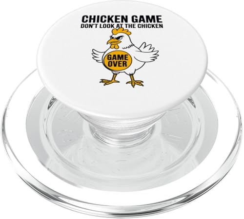 Chicken Game Don't Look at the Chicken Humor Witz Grafik PopSockets PopGrip für MagSafe von Funny Chicken Gag Clothing