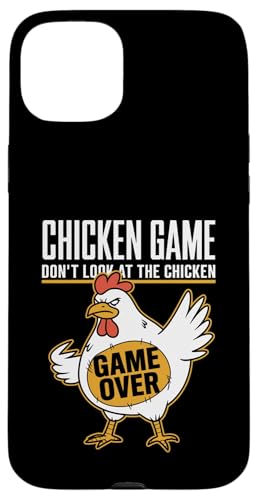 Chicken Game Schau dir das Chicken Game Over Funny nicht an Hülle für iPhone 15 Plus von Funny Chicken Gag Clothing