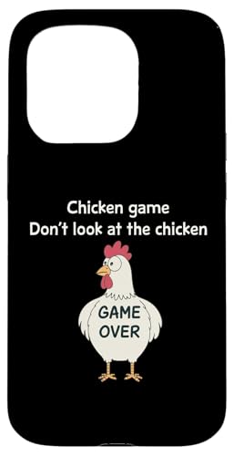 Chicken Game Schau dir das Chicken Game Over Funny nicht an Hülle für iPhone 15 Pro von Funny Chicken Gag Clothing