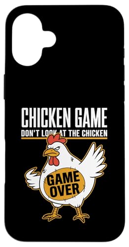 Chicken Game Schau dir das Chicken Game Over Funny nicht an Hülle für iPhone 16 Plus von Funny Chicken Gag Clothing