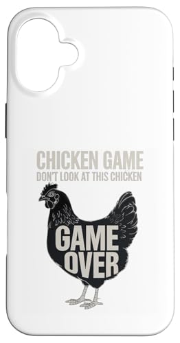 Chicken Game Schau dir das Huhn nicht an, sarkastischer lustiger Witz Hülle für iPhone 16 Plus von Funny Chicken Gag Clothing