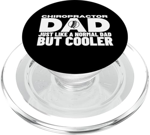 Chiropraktiker Dad Like A Normal But Cooler Funny Chiropraktik PopSockets PopGrip für MagSafe von Funny Chiropractor Designs