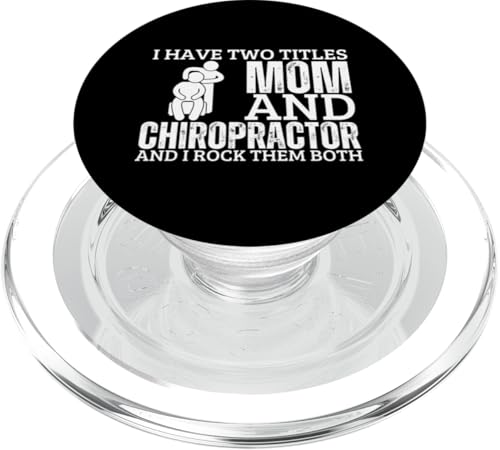 Chiropraktiker und Mutter stolze lustige Frau Chiropraktik PopSockets PopGrip für MagSafe von Funny Chiropractor Designs