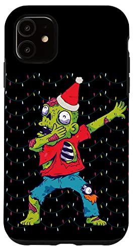 Hülle für iPhone 11 Lustige Weihnachtslichter für Damen, Herren, Zombie-Weihnachtsbeleuchtung von Funny Christmas Lights Dabbing Christmas Designs