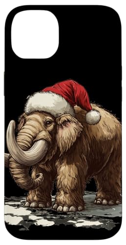 Hülle für iPhone 14 Plus Santa Mammoth feiert die Feiertage für Erwachsene und Kinder von Funny Christmas Mammoth