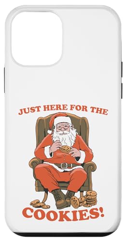 Hülle für iPhone 12 mini Lustig "Just Here for the Cookies", Weihnachten, Erwachsene, Kinder von Funny Christmas Pajama Tees