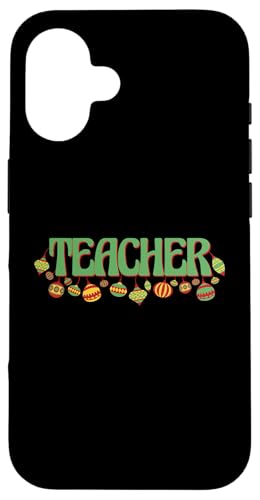 Hülle für iPhone 16 Weihnachten Klassenzimmer Lehrer Studenten Xmas Herren Damen von Funny Christmas Pajama Tees