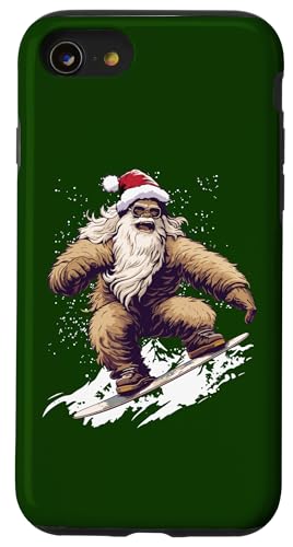 Hülle für iPhone SE (2020) / 7 / 8 Santa Bigfoot Sasquatch Weihnachten Xmas Herren Damen Kinder von Funny Christmas Pajama Tees