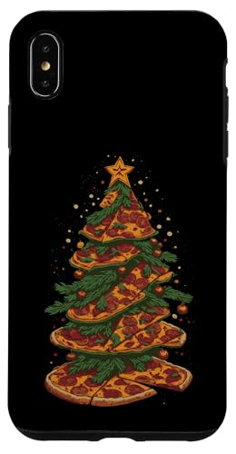 Hülle für iPhone XS Max Lustiger Pizza-Weihnachtsbaum, Pizza-Liebhaber, Weihnachten, Herren, Damen, Kinder von Funny Christmas Pajama Tees