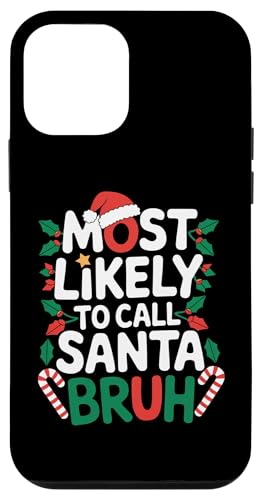 Hülle für iPhone 12 mini Christmas Likely Call Santa Bruh, Familie, Herren, Damen, Kinder von Funny Christmas Pajamas Costume Gifts Idea