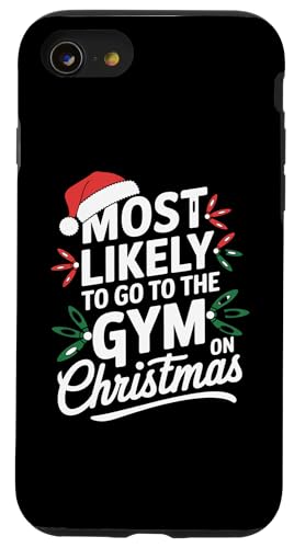 Hülle für iPhone SE (2020) / 7 / 8 Most Likely To Christmas, passender Familien-Pyjama, lustig von Funny Christmas Pajamas Costume Gifts Idea