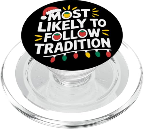 Most Likely To Christmas, passender Familien-Pyjama, lustig PopSockets PopGrip für MagSafe von Funny Christmas Pajamas Costume Gifts Idea