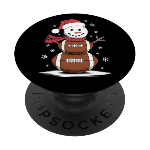 Weihnachten Fußball Schneemann Kinder Fußball Weihnachten Damen Herren PopSockets Klebender PopGrip von Funny Christmas Pajamas Costume Gifts Idea