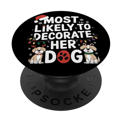 Weihnachtspyjama für Ihren Hund am wahrscheinlichsten zu dekorieren PopSockets Klebender PopGrip von Funny Christmas Pajamas Costume Gifts Idea