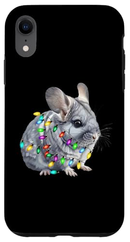 Hülle für iPhone XR Weihnachtsbeleuchtung Chinchilla Lustiger Weihnachtsbaum Chinchilla von Funny Christmas Tree Chinchilla Gifts