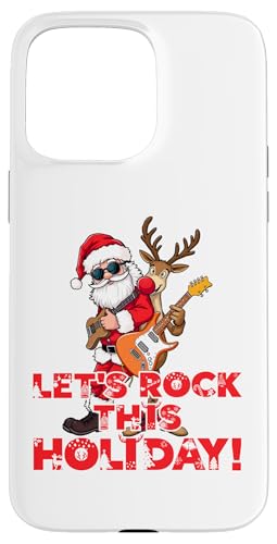 Hülle für iPhone 15 Pro Max Weihnachtsmann und Rentier rocken. Lasst uns dieses lustige von Funny Christmas and More by So Cool Designs