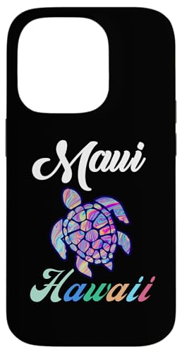 Hülle für iPhone 14 Pro Maui Hawaii Hawaii Hawaii Tie Dye Sea Turtle Vacation Summer Trip von Funny Cool Tees