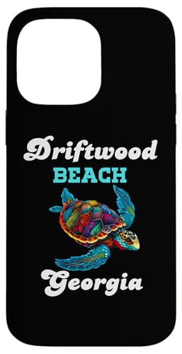 Hülle für iPhone 14 Pro Max Driftwood Beach Georgia Floral Turtle Familienurlaubsmatch von Funny Cool Tees