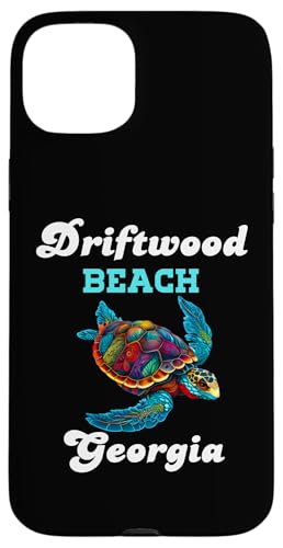 Hülle für iPhone 15 Plus Driftwood Beach Georgia Floral Turtle Familienurlaubsmatch von Funny Cool Tees