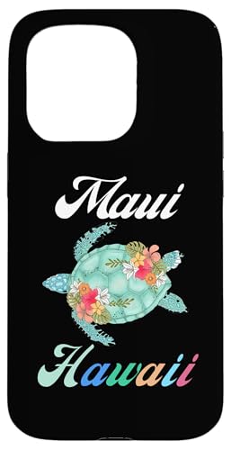 Hülle für iPhone 15 Pro Maui Hawaii Hawaii Hawaii Tie Dye Sea Turtle Vacation Summer Trip von Funny Cool Tees