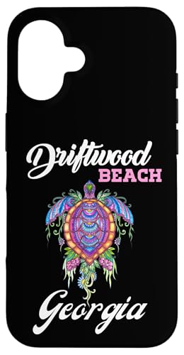 Hülle für iPhone 16 Driftwood Beach Georgia Floral Turtle Familienurlaubsmatch von Funny Cool Tees