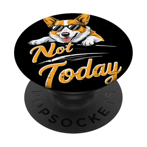 Heute nicht Lustiger Corgi-Besitzer Corgi Dog PopSockets Klebender PopGrip von Funny Corgi Owner Corgi Dog Ajeli Designs