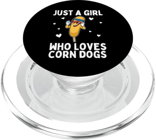 Best Corn Dog für Frauen Mädchen Kinder Hot Dog Corndog Foodie PopSockets PopGrip für MagSafe von Funny Corn Dog Gift Corndog Lover