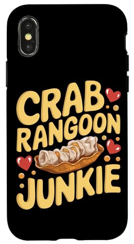 Hülle für iPhone X/XS Krabben-Rangoon von Funny Crab Rangoon Lover Gifts for Men and Women