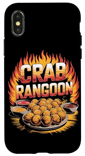 Hülle für iPhone X/XS Krabben-Rangoon von Funny Crab Rangoon Lover Gifts for Men and Women