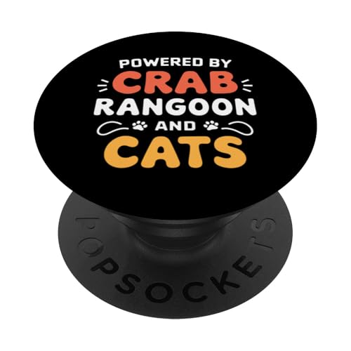 Krabben-Rangoon PopSockets Klebender PopGrip von Funny Crab Rangoon Lover Gifts for Men and Women