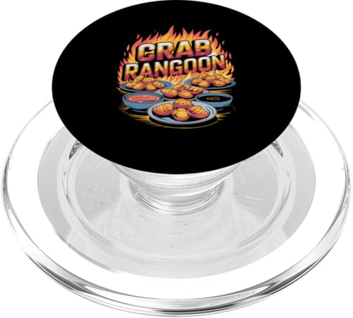 Krabben-Rangoon PopSockets PopGrip für MagSafe von Funny Crab Rangoon Lover Gifts for Men and Women