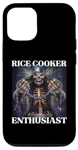 Hülle für iPhone 14 Pro Rice Cooker Enthusiast Funny Cringe Hard Skelett Meme von Funny Cringe Hard Skeleton Memes