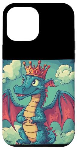 Legendäres Drachenkronen-Emblem Design für Mann und Frau Hülle für iPhone 12 Pro Max von Funny Crowned Dragon