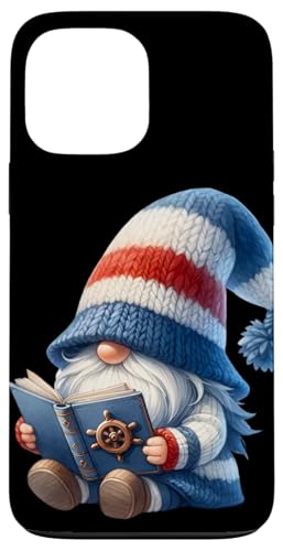 Nautical Book Lover Gnome For Teacher Who Love Reading Books Hülle für iPhone 13 Pro Max von Funny Cruise Ship Accessories & Boat Captain Gifts