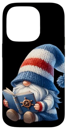 Nautical Book Lover Gnome For Teacher Who Love Reading Books Hülle für iPhone 14 Pro von Funny Cruise Ship Accessories & Boat Captain Gifts