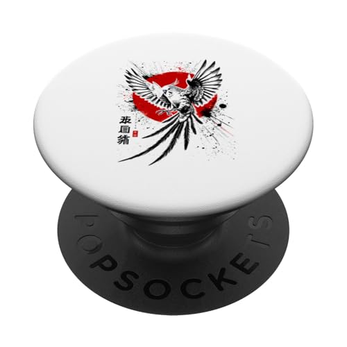 Wellensittich Cooler Sumi-e Animal Sunset. PopSockets Klebender PopGrip von Funny Cute Happy and Cool Animal Design Love Store