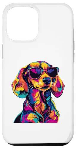 Hülle für iPhone 12 Pro Max Dackel-Liebhaber mit Sonnenbrille Lustiger Dackel von Funny Dachshund Lovers Designs