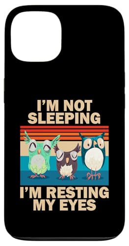 Hülle für iPhone 13 Funny Dad Joke I'm Not Sleeping I'm Just Resting My Eyes Eule von Funny Dad Joke Not Sleeping Just Resting My Eyes