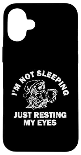 Hülle für iPhone 16 Plus Funny Dad Joke I'm Not Sleeping I'm Just Resting My Eyes Eule von Funny Dad Joke Not Sleeping Just Resting My Eyes