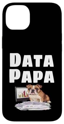 Hülle für iPhone 14 Plus Lustige Daten Papa Analyst Nummer Geek Buchhalter Humor Bulldogge von Funny Data Analyst Geek Gifts