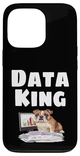 Lustiger Datenkönig Analyst Nummer Geek Buchhalter Humor Bulldogge Hülle für iPhone 13 Pro von Funny Data Analyst Geek Gifts