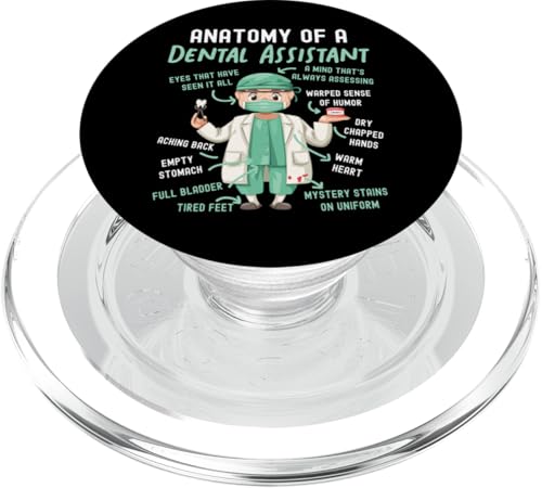 Zahnarzthelferin Anatomie PopSockets PopGrip für MagSafe von Funny Dental Dentist HS0