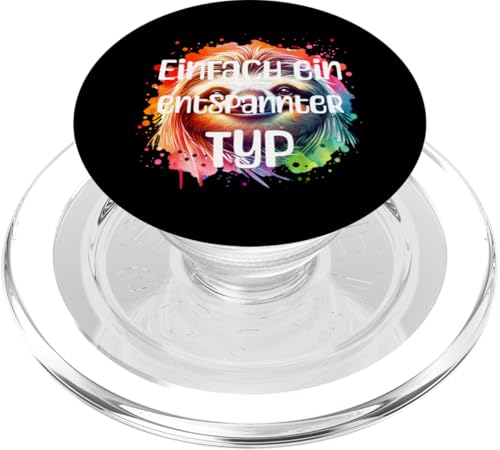 Entspannter Typ Faultier PopSockets PopGrip für MagSafe von Funny Designs