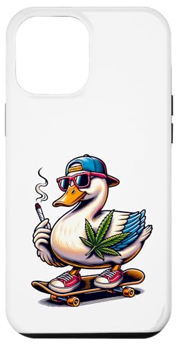 Hülle für iPhone 13 Pro Max Coole lustige Ente von Funny Designs