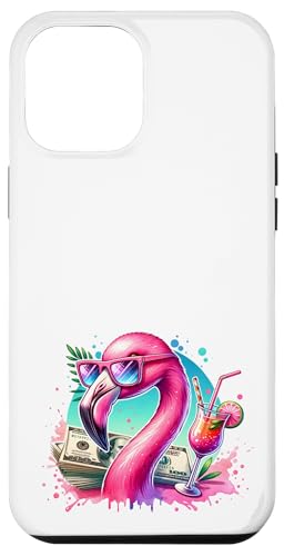 Hülle für iPhone 13 Pro Max Pinker Flamingo Sommer von Funny Designs