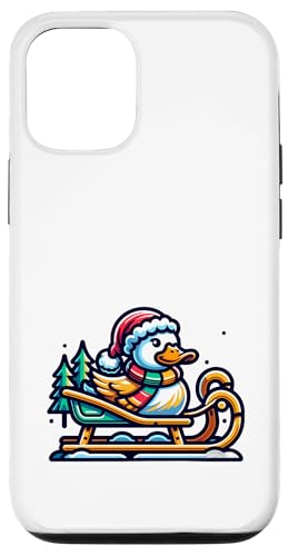 Hülle für iPhone 14 Süße Ente Weihnachten von Funny Designs