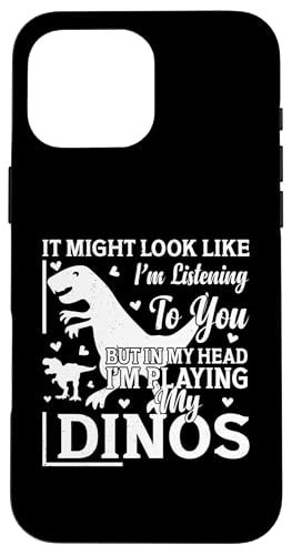 Hülle für iPhone 16 Pro Max Lustiger Dinosaurier Spruch Lustiger Dinosaurier Dino-Liebhaber von Funny Dinosaur Quotes